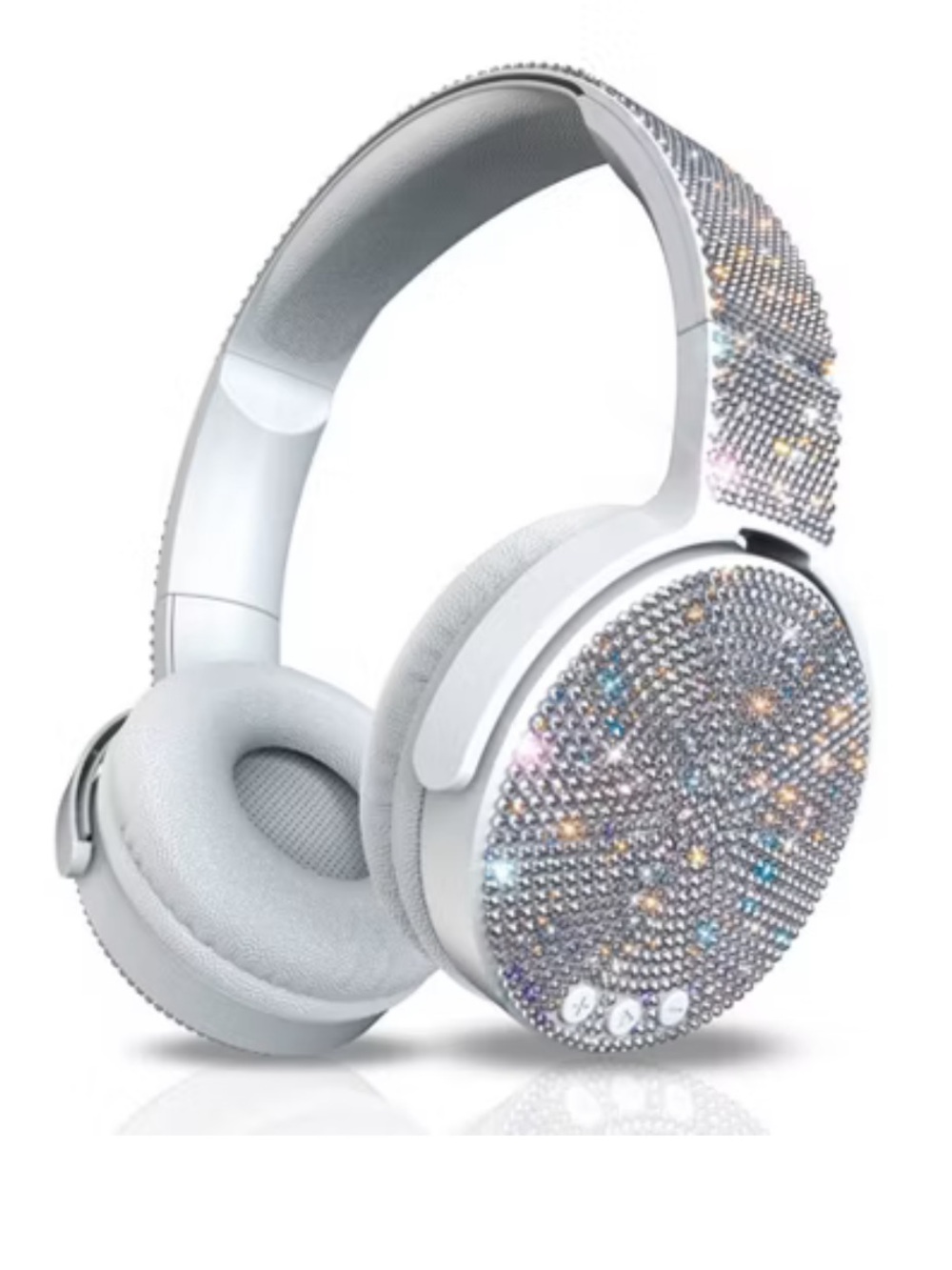 NIB ART+SOUND Bling Wireless / Wired Bluetooth Headphones: Adjustable Over Ear